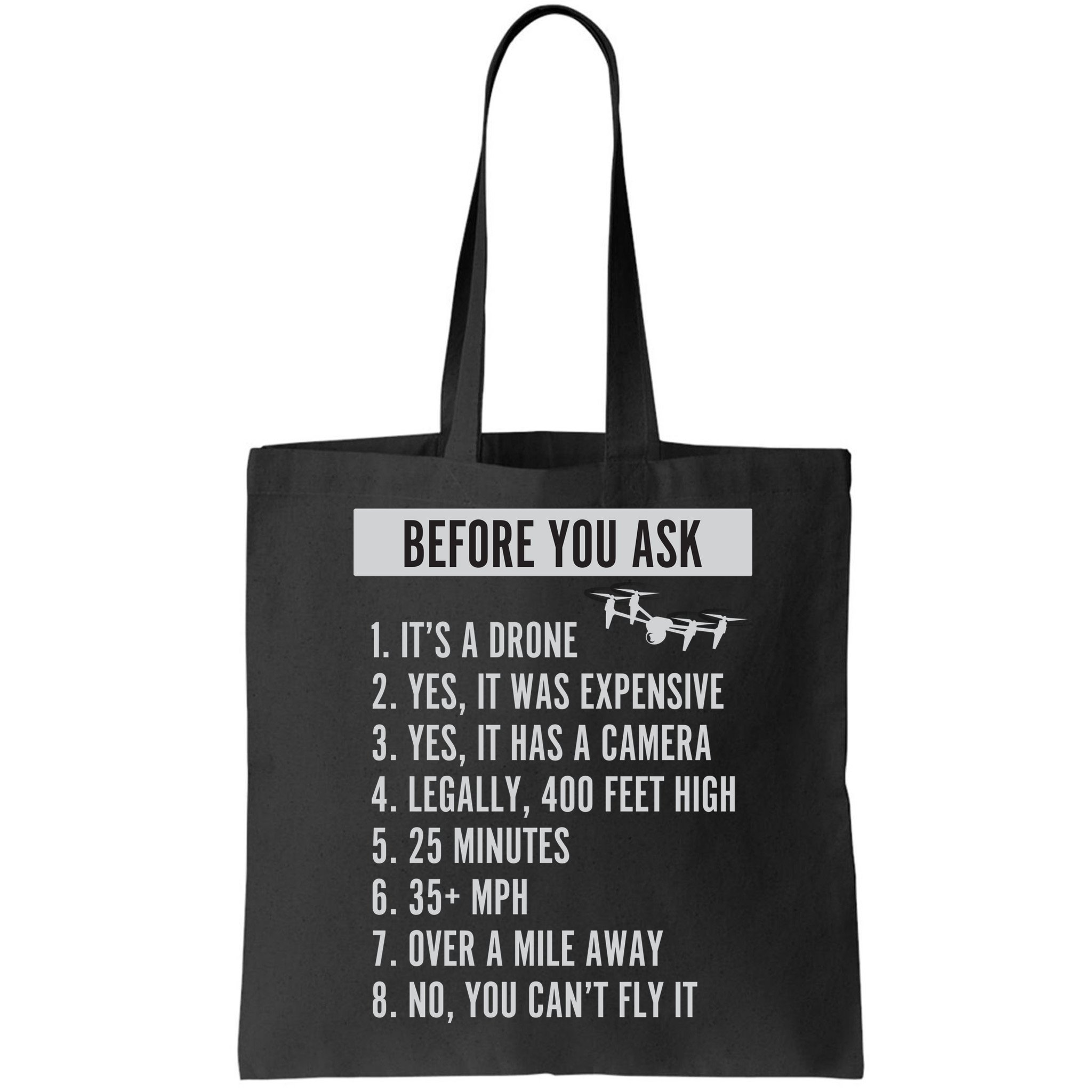 Before You Ask Drone Funny Drone Bag