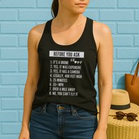 Before You Ask Drone Funny Drone Womens Tank Top