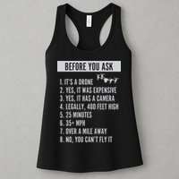 Before You Ask Drone Funny Drone Womens Tank Top