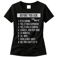 Before You Ask Drone Funny Drone Womens T-Shirt