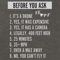 Before You Ask Drone Funny Drone Cotton Canvas Backpack