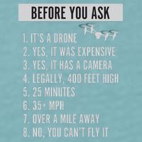 Before You Ask Drone Funny Drone Sueded Cloud Jersey T-Shirt