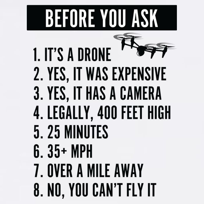 Before You Ask Drone Funny Drone Garment-Dyed Sweatshirt