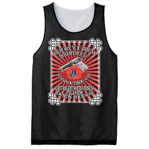 Before You Break Into My House Get Right With Jesus Mesh Reversible Basketball Jersey Tank