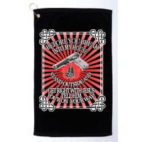 Before You Break Into My House Get Right With Jesus Golf Towel