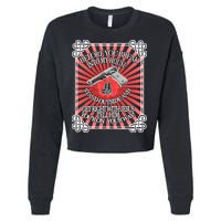 Before You Break Into My House Get Right With Jesus Cropped Pullover Crew