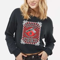Before You Break Into My House Get Right With Jesus Cropped Pullover Crew