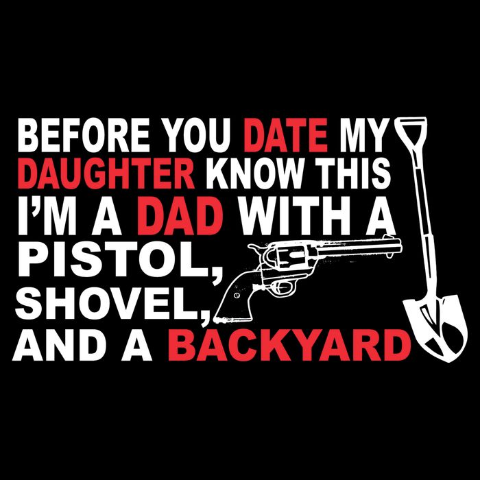 Before You Date My Daughter Gun Shovel Cooling Performance Crew T-Shirt
