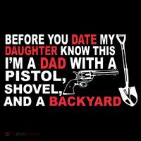 Before You Date My Daughter Gun Shovel Sustainable Bucket Hat