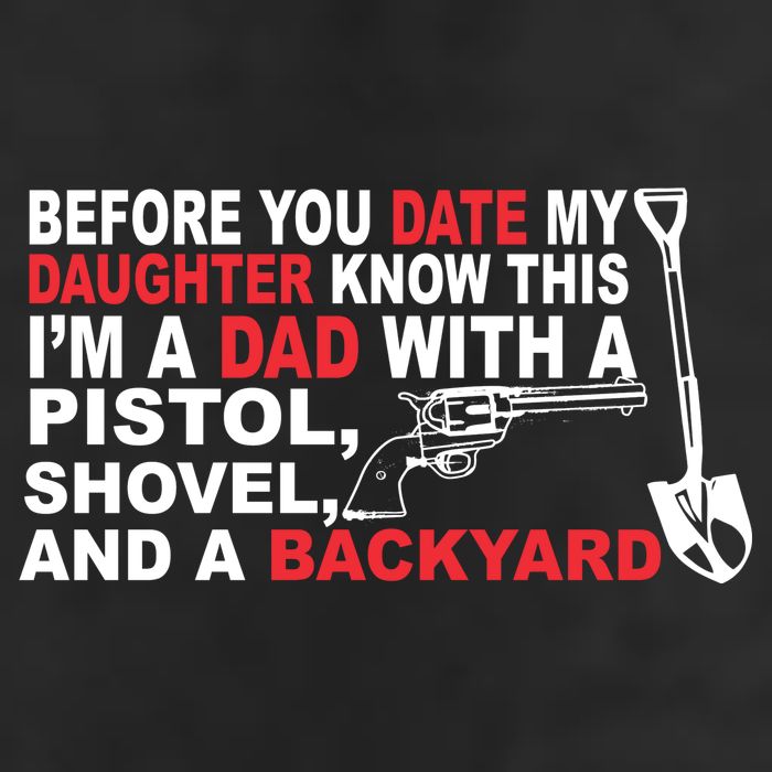 Before You Date My Daughter Gun Shovel Adult Drive Performance Visor