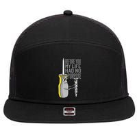 Before You My Life Had No Purpose Tool 7 Panel Mesh Trucker Snapback Hat