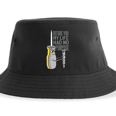 Before You My Life Had No Purpose Tool Sustainable Bucket Hat
