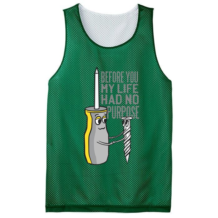 Before You My Life Had No Purpose Tool Mesh Reversible Basketball Jersey Tank
