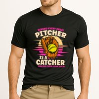 Behind Every Great Pitcher Is Catcher Making Them Look Good Gift Performance Shirt