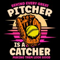 Behind Every Great Pitcher Is Catcher Making Them Look Good Gift Impact Tech Backpack