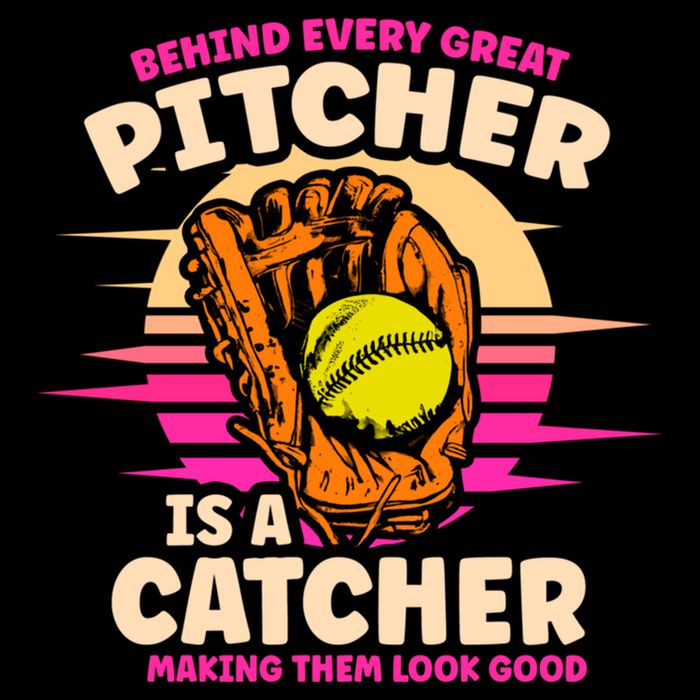 Behind Every Great Pitcher Is Catcher Making Them Look Good Gift Impact Tech Backpack