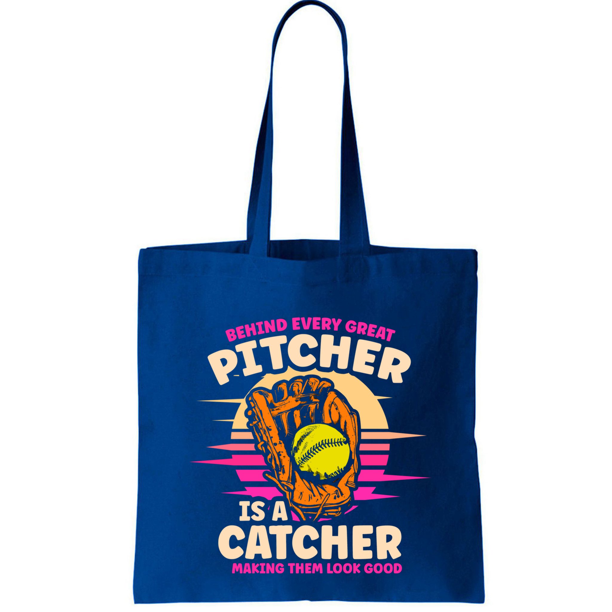 Behind Every Great Pitcher Is Catcher Making Them Look Good Gift Bag