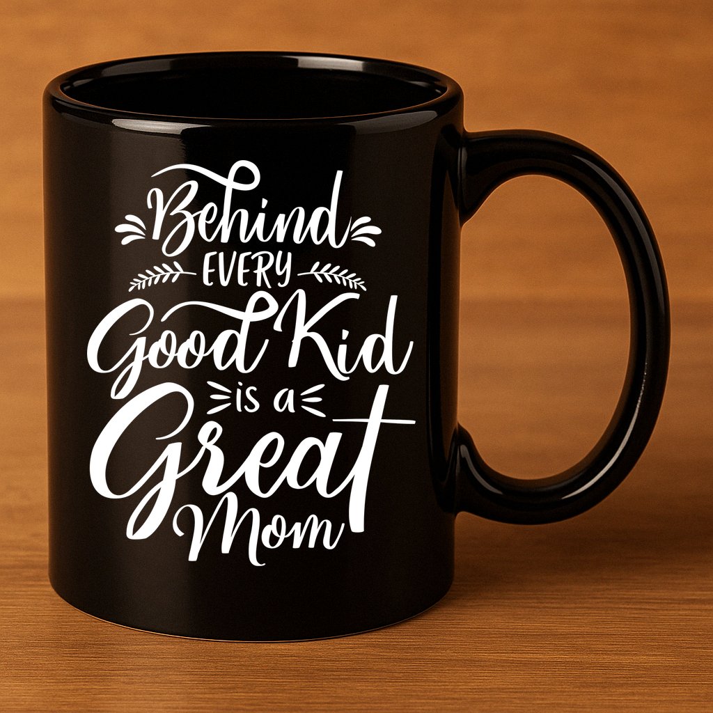 Behind Every Good Is A Great Mom Mothers Day 11oz C Handle Ceramic Mug