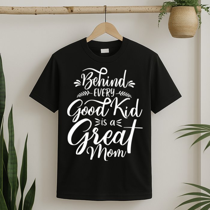 Behind Every Good Kid Is A Great Mom T-Shirt