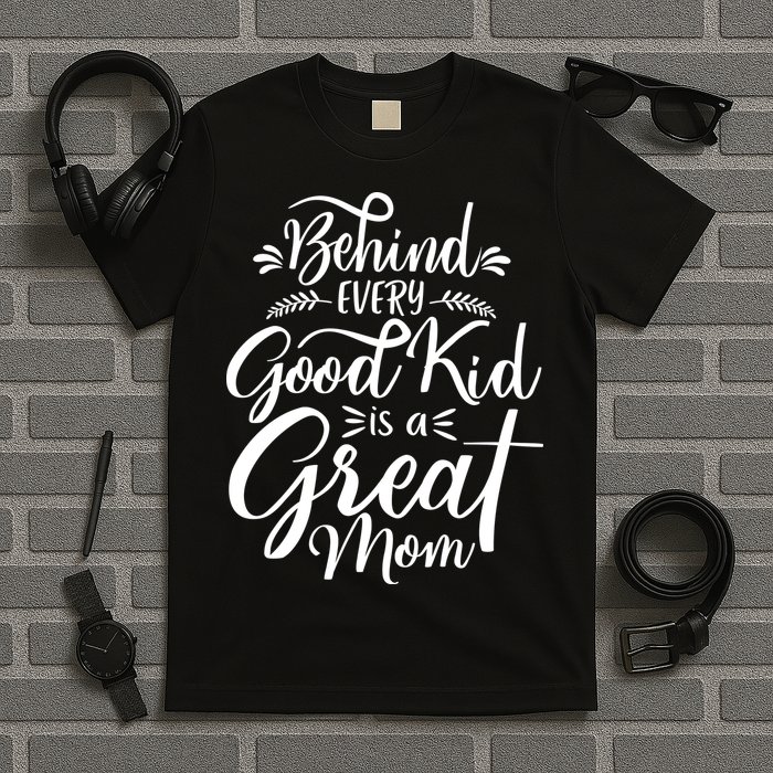 Behind Every Good Kid Is A Great Mom T-Shirt
