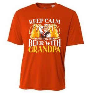 Beer Er Grandpa Alcoholic Gramps Fathers Day Fatherhood Cool Gift Cooling Performance Crew T-Shirt