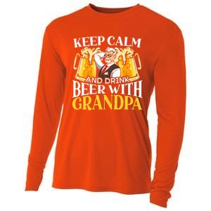 Beer Er Grandpa Alcoholic Gramps Fathers Day Fatherhood Cool Gift Cooling Performance Long Sleeve Crew