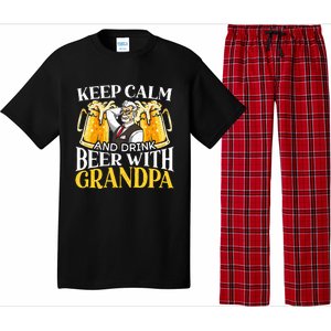 Beer Er Grandpa Alcoholic Gramps Fathers Day Fatherhood Cool Gift Pajama Set