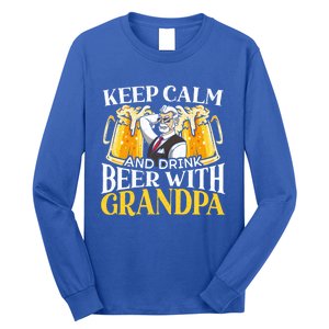 Beer Er Grandpa Alcoholic Gramps Fathers Day Fatherhood Cool Gift Long Sleeve Shirt