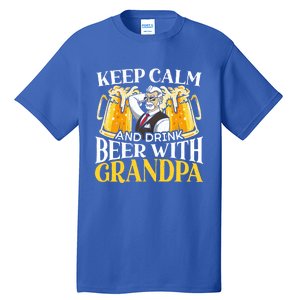 Beer Er Grandpa Alcoholic Gramps Fathers Day Fatherhood Cool Gift Tall T-Shirt