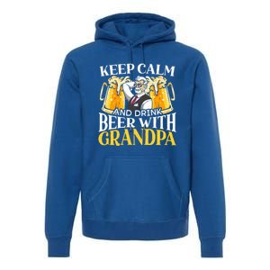 Beer Er Grandpa Alcoholic Gramps Fathers Day Fatherhood Cool Gift Premium Hoodie