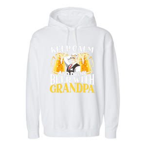 Beer Er Grandpa Alcoholic Gramps Fathers Day Fatherhood Cool Gift Garment-Dyed Fleece Hoodie