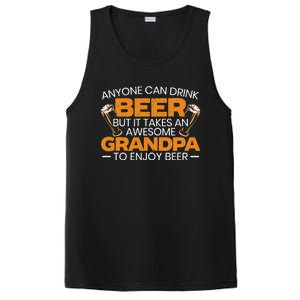 Beer Er Grandpa Alcoholic Gramps Fathers Day Fatherhood Funny Gift PosiCharge Competitor Tank