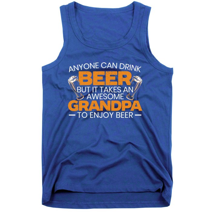 Beer Er Grandpa Alcoholic Gramps Fathers Day Fatherhood Funny Gift Tank Top