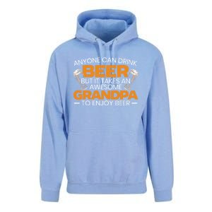 Beer Er Grandpa Alcoholic Gramps Fathers Day Fatherhood Funny Gift Unisex Surf Hoodie