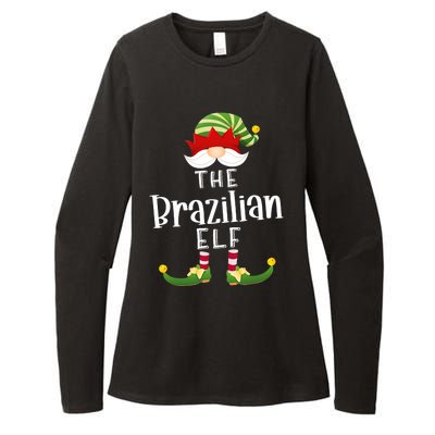 Brazilian Elf Group Christmas Funny Pajama Party Womens CVC Long Sleeve Shirt