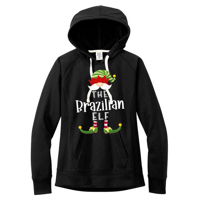 Brazilian Elf Group Christmas Funny Pajama Party Women's Fleece Hoodie