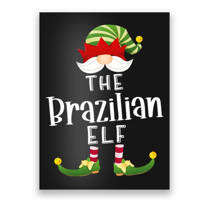 Brazilian Elf Group Christmas Funny Pajama Party Poster