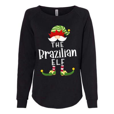 Brazilian Elf Group Christmas Funny Pajama Party Womens California Wash Sweatshirt