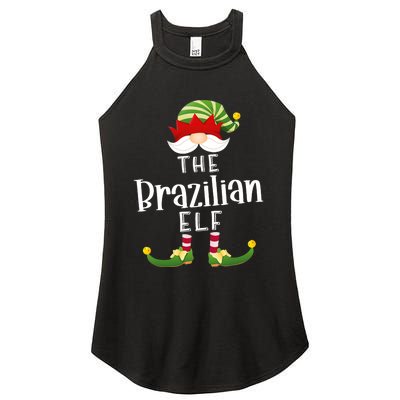 Brazilian Elf Group Christmas Funny Pajama Party Women's Perfect Tri Rocker Tank