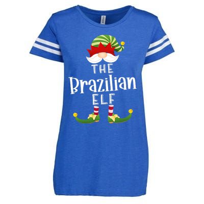 Brazilian Elf Group Christmas Funny Pajama Party Enza Ladies Jersey Football T-Shirt