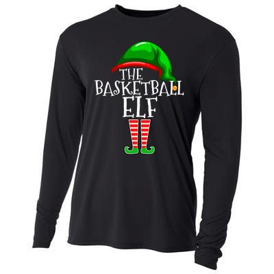 Basketball Elf Group Matching Family Christmas Gift Outfit Cooling Performance Long Sleeve Crew