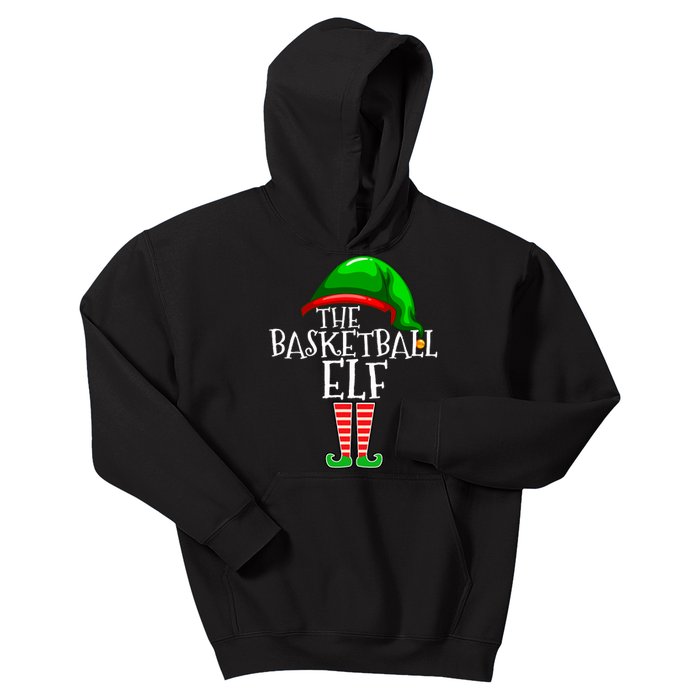 Basketball Elf Group Matching Family Christmas Gift Outfit Kids Hoodie