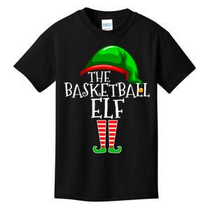 Basketball Elf Group Matching Family Christmas Gift Outfit Kids T-Shirt