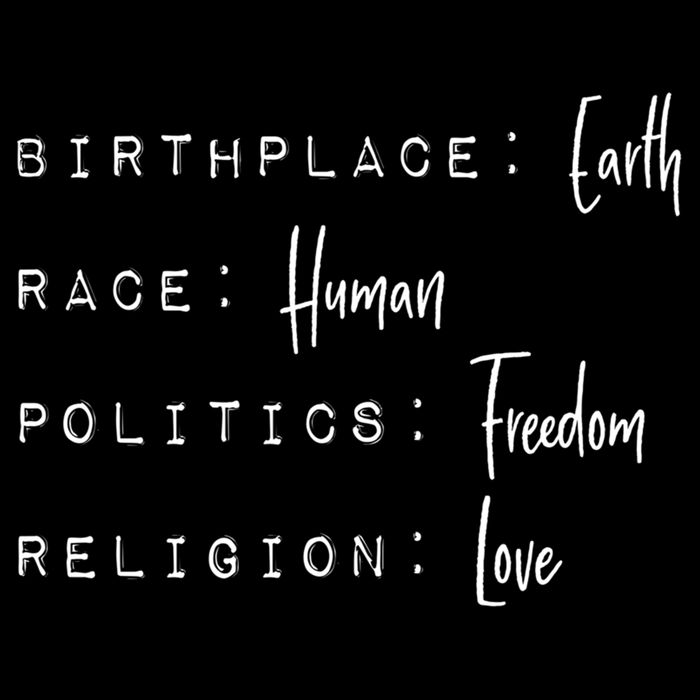 Birthplace Earth Gift Race Human Politics Freedom Religion Love Gift Poster