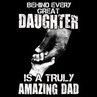 Behind Every Great Daughter Is A Truly Amazing Dad 16 in Basic Backpack