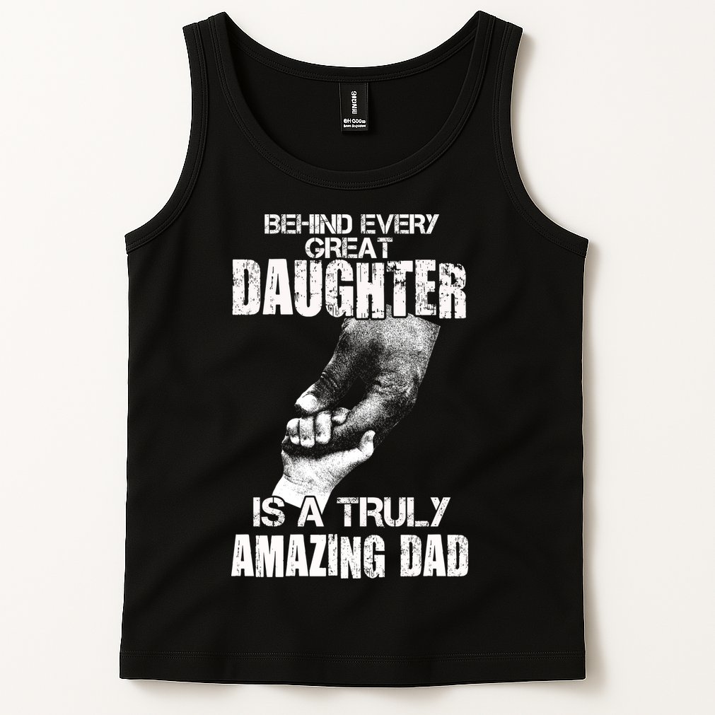 Behind Every Great Daughter Is A Truly Amazing Dad Tank Top