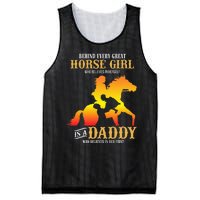 Behind Every Great Horse Girl Daddy Fathers Day Gifts Mesh Reversible Basketball Jersey Tank