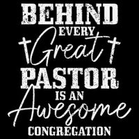 Behind Every Great Pastor Is Awesome Congregation Christian 16 in Basic Backpack