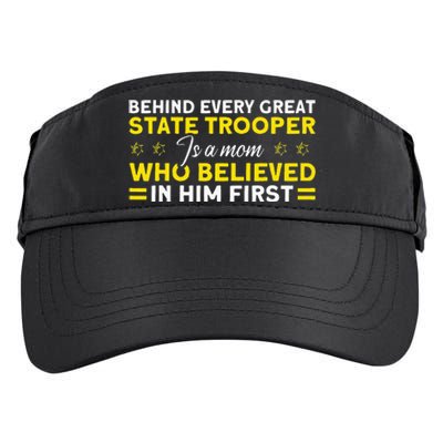 Behind Every Great State Trooper A Mom State Trooper Adult Drive Performance Visor