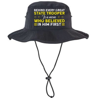 Behind Every Great State Trooper A Mom State Trooper Legacy Cool Fit Booney Bucket Hat